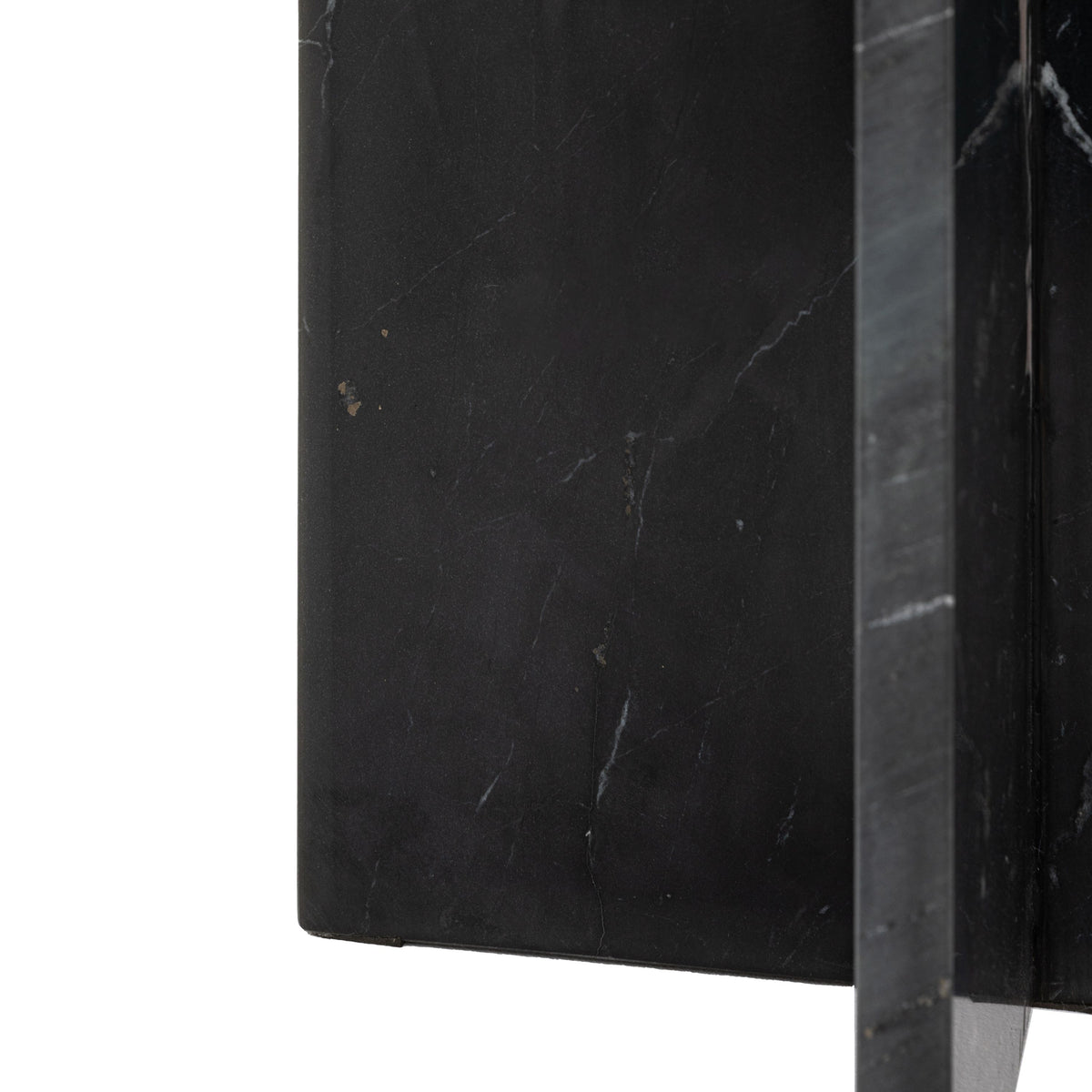 Farini Marble Side Table (Black)