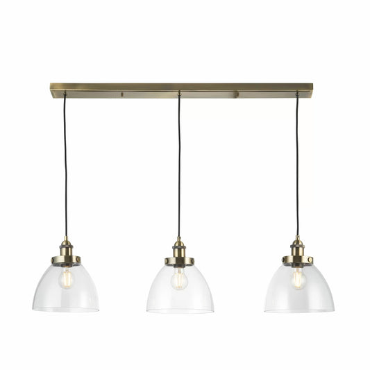 3 Pendant Light (Antique Brass)