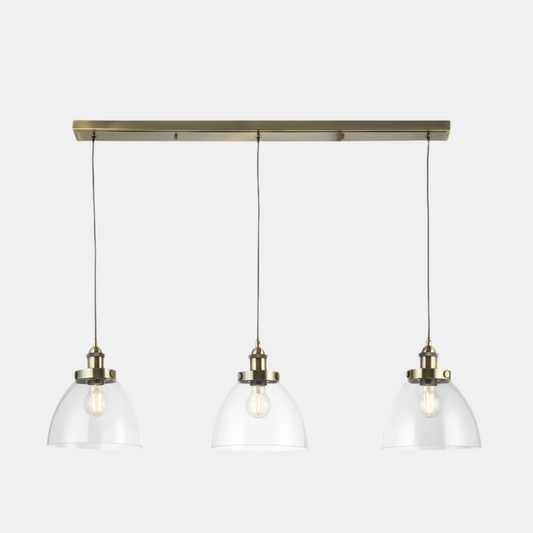 Baxter 3 Pendant Light (Antique Brass)