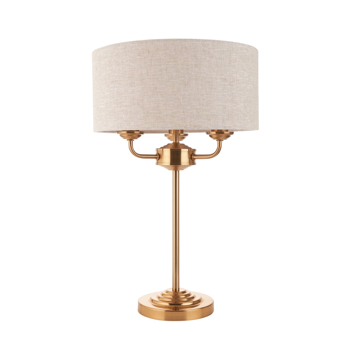 Galway 3 Light Table Lamp (Vintage Brass)