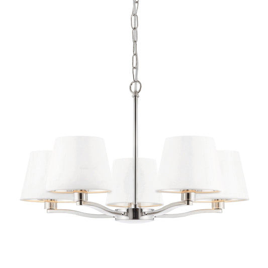 5 Pendant Light (Bright Nickel)