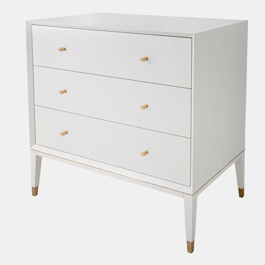 Barton 3 Drawer Chest (White)