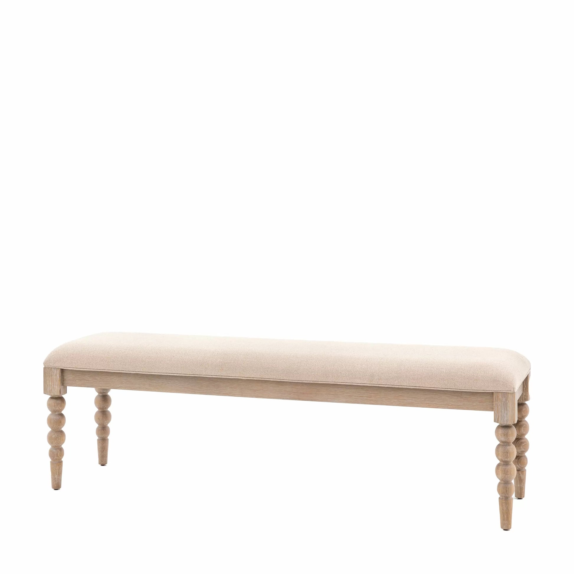 Dining Bench with Bobbin Detail