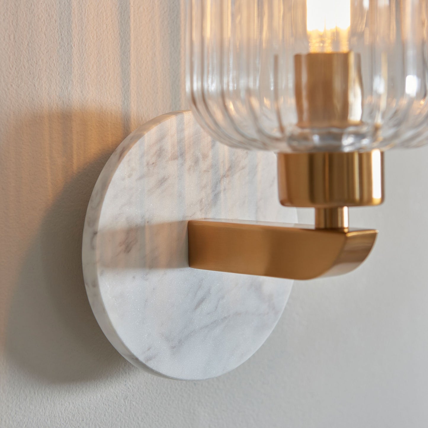 Sheridan Ribbed Wall Light (White)