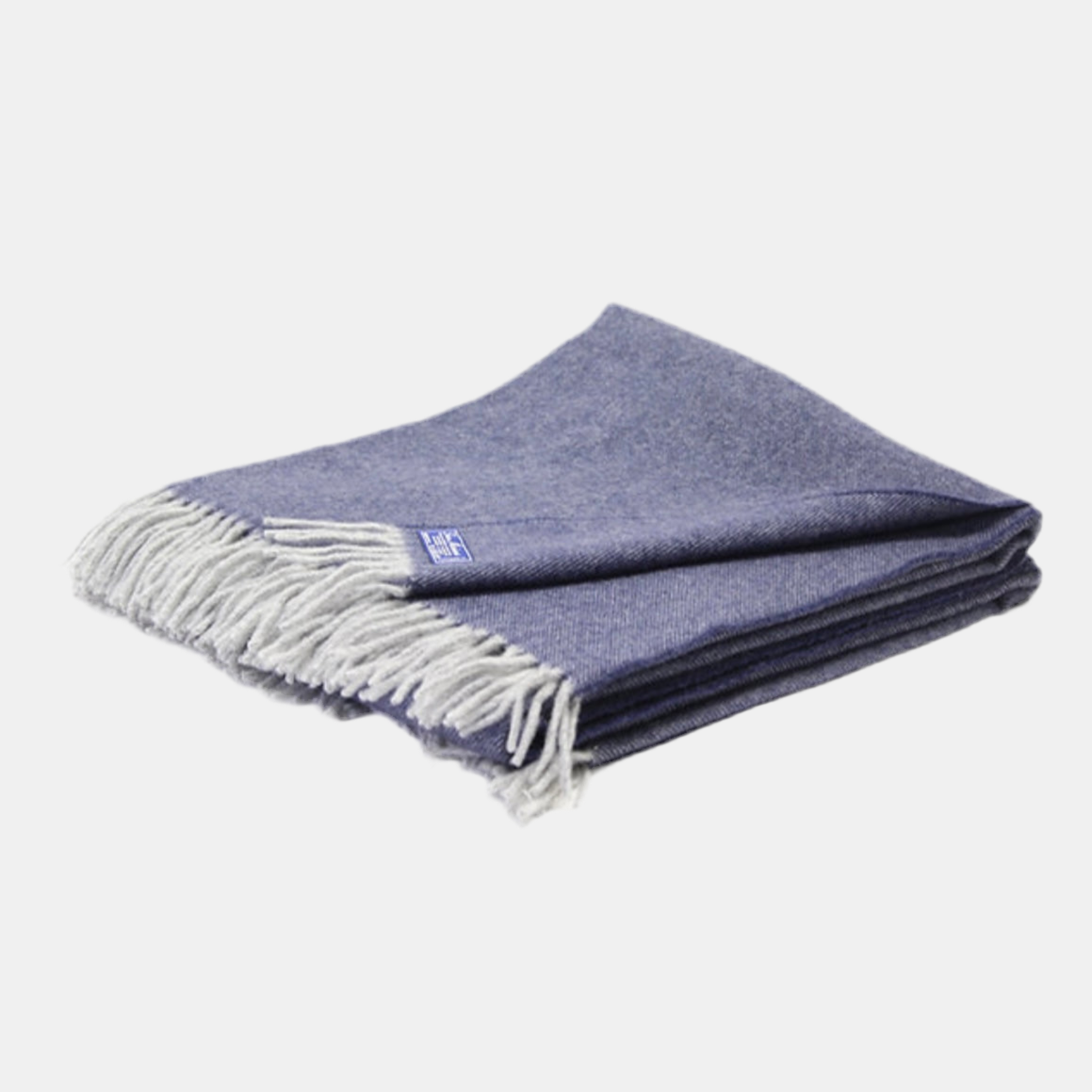 Hamilton 100% Wool Throw (Blue)