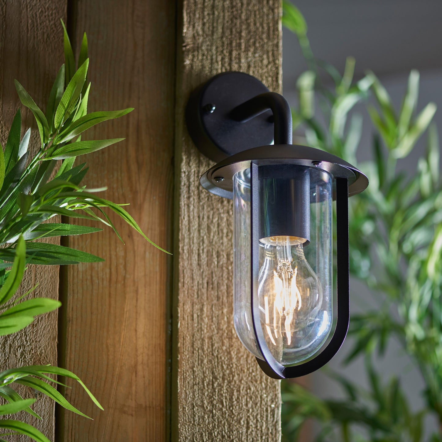 Black Outdoor Wall Light