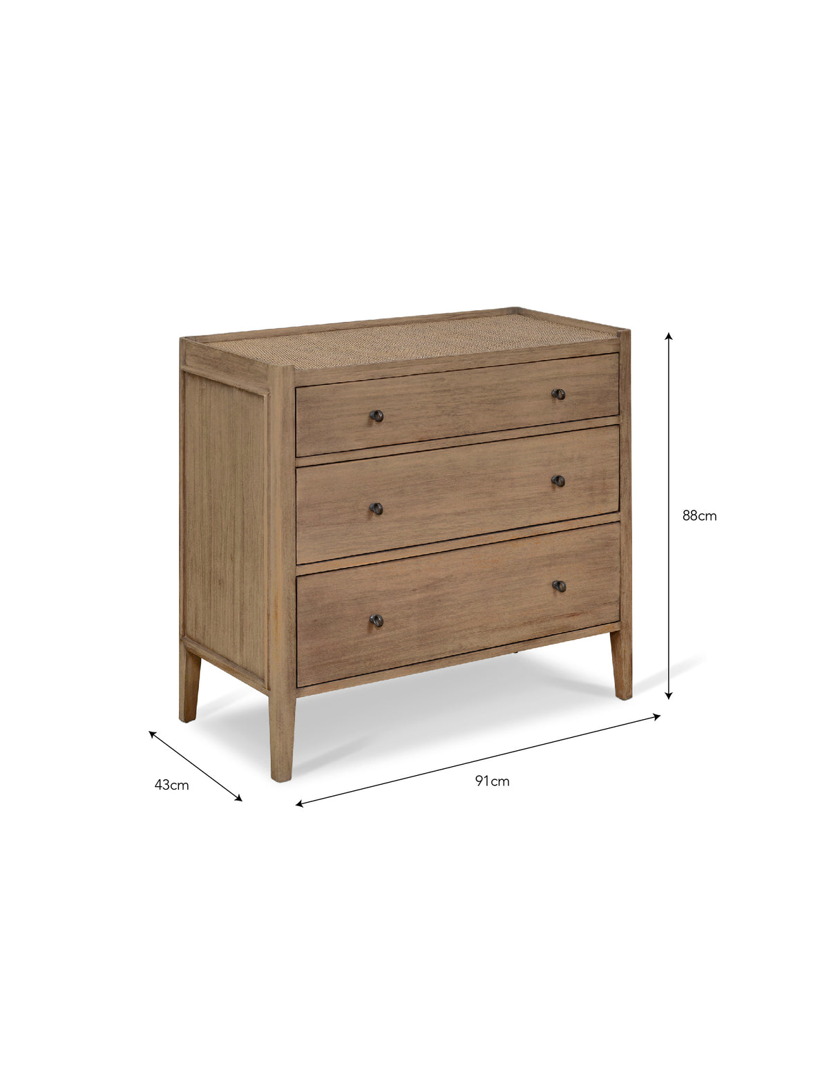 Chesterton Chest of Drawers - Bayur Wood, Natural