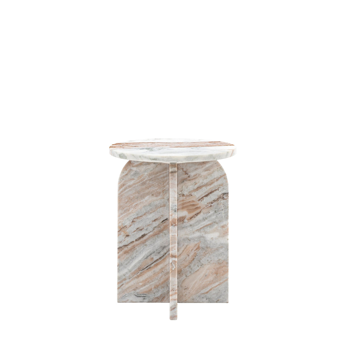 Farini Marble Side Table (Natural)