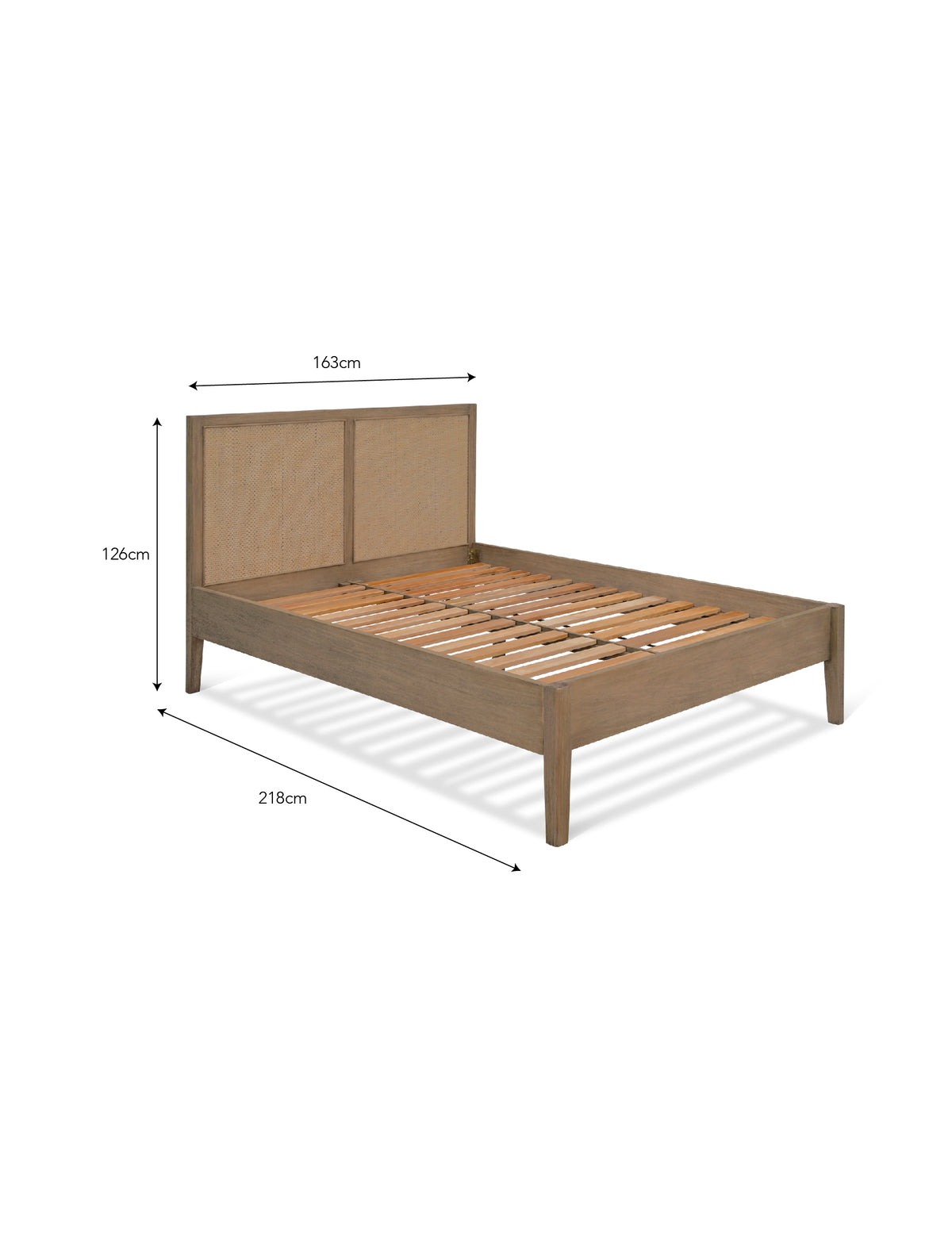 Chesterton King Bed - Bayur Wood, Natural