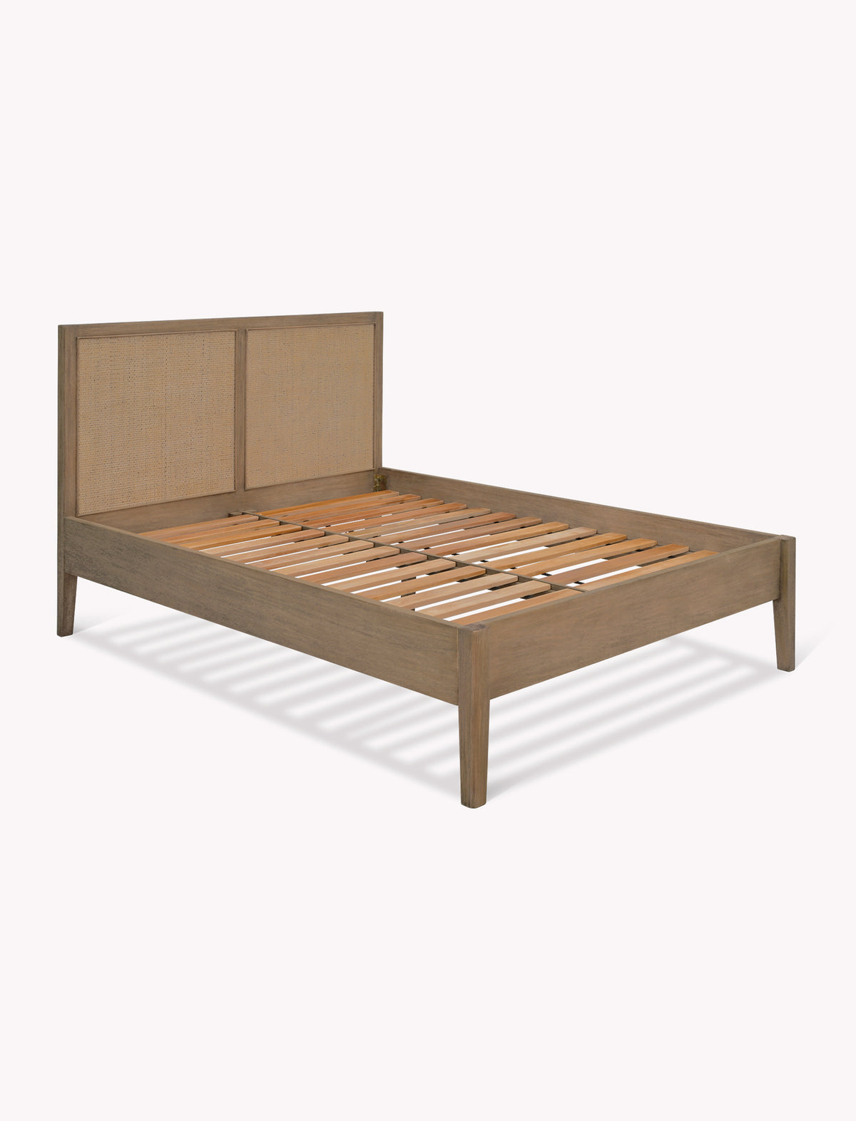 Chesterton King Bed - Bayur Wood, Natural