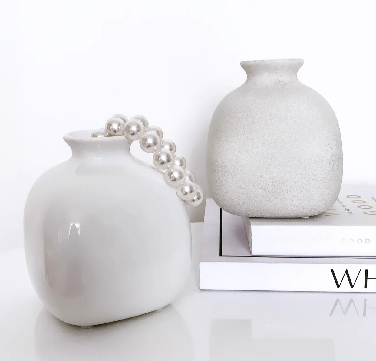 Small Ceramic Vase (White Matte)