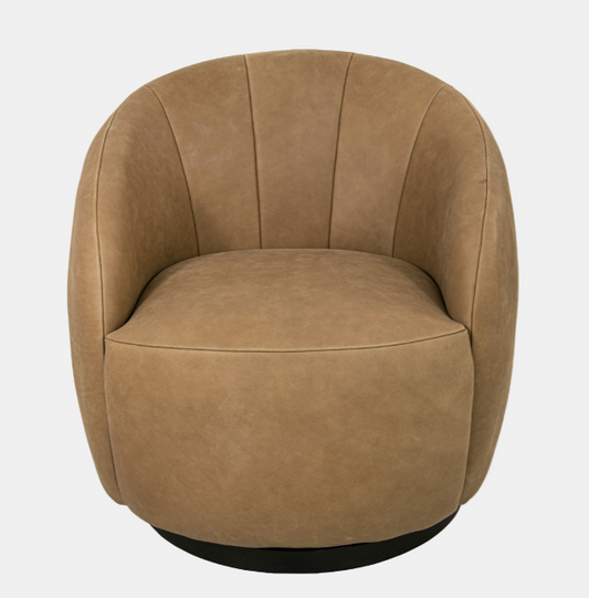 Chambers Swivel Chair (Caramel)