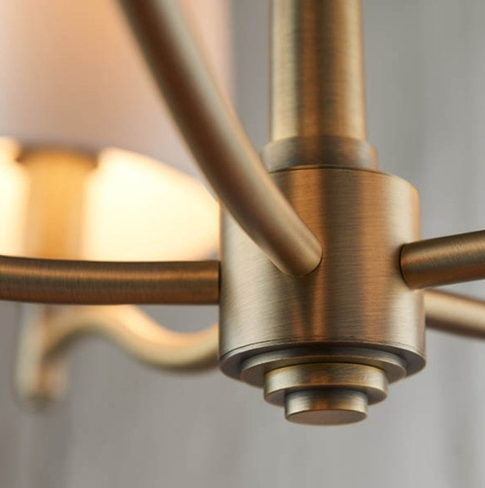 Colton 5 Pendant Light (Antique Brass)