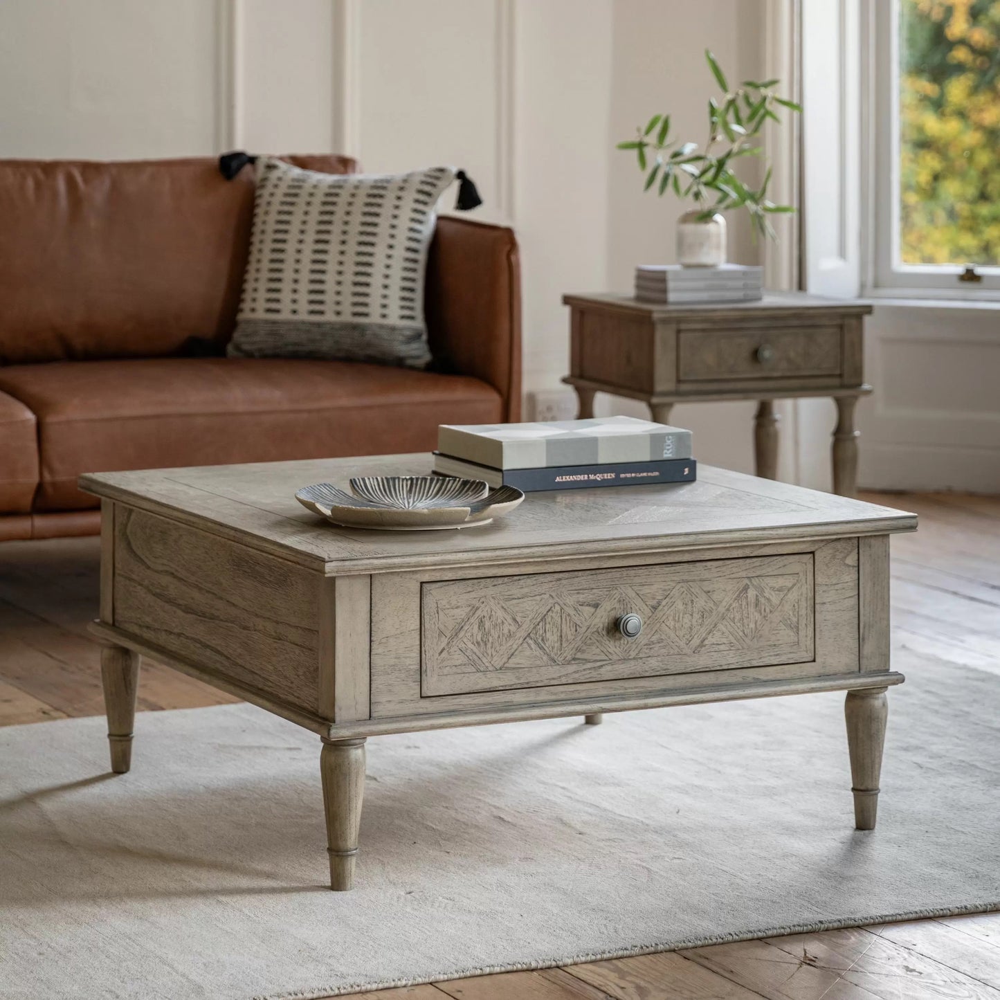 Montauk Coffee Table with 2 Drawers