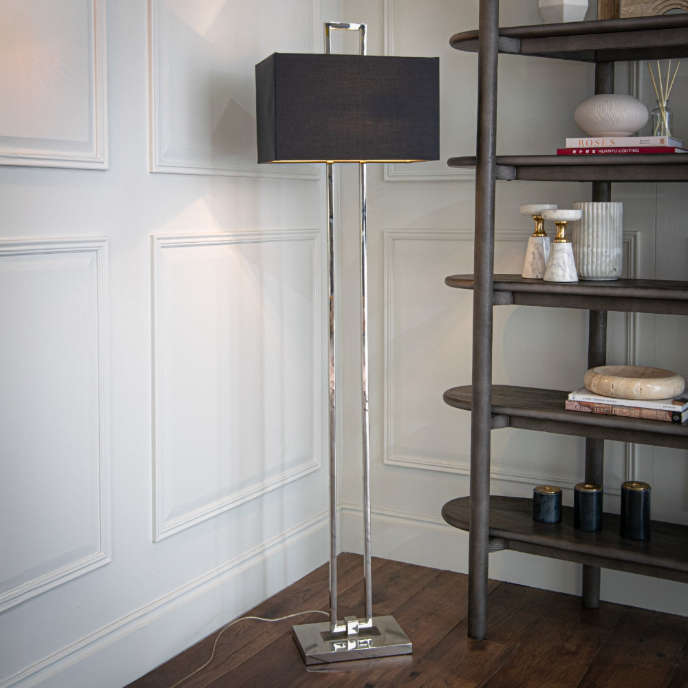 Jasper Floor Lamp (Nickel)