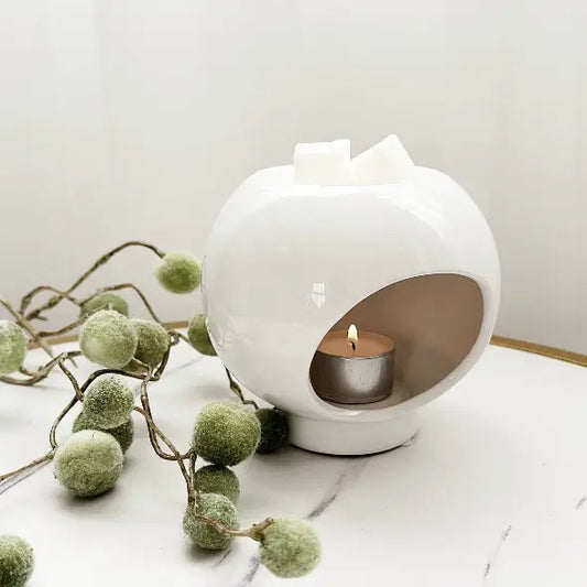 Ceramic Wax Melt Burner (White)