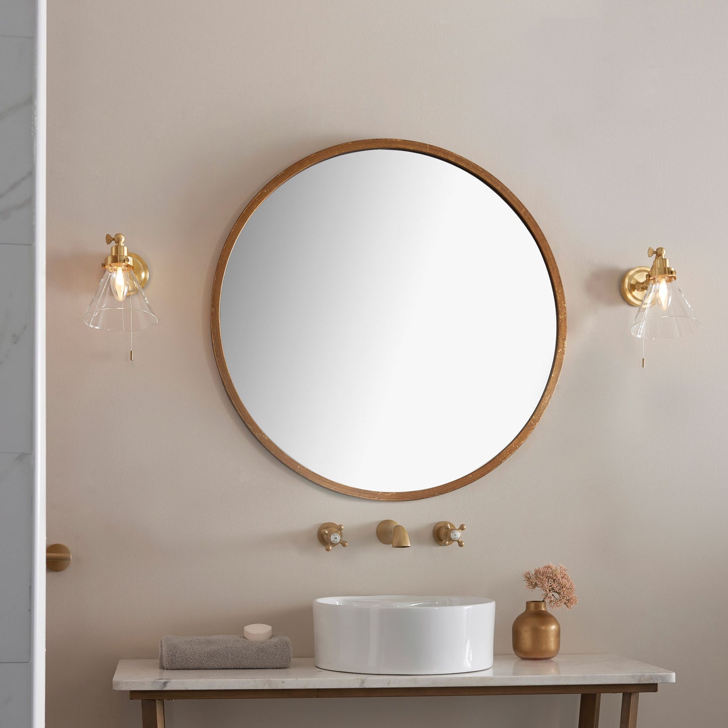 Farley Bathroom Wall Light (Brass)