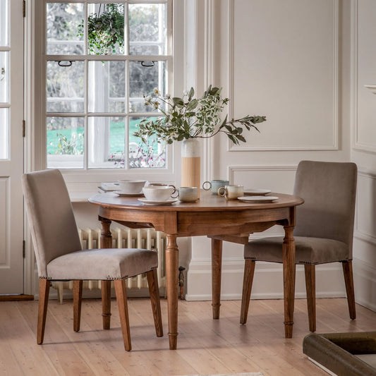 Chadwick Dining Set - Extending Round Table and 4 Chairs