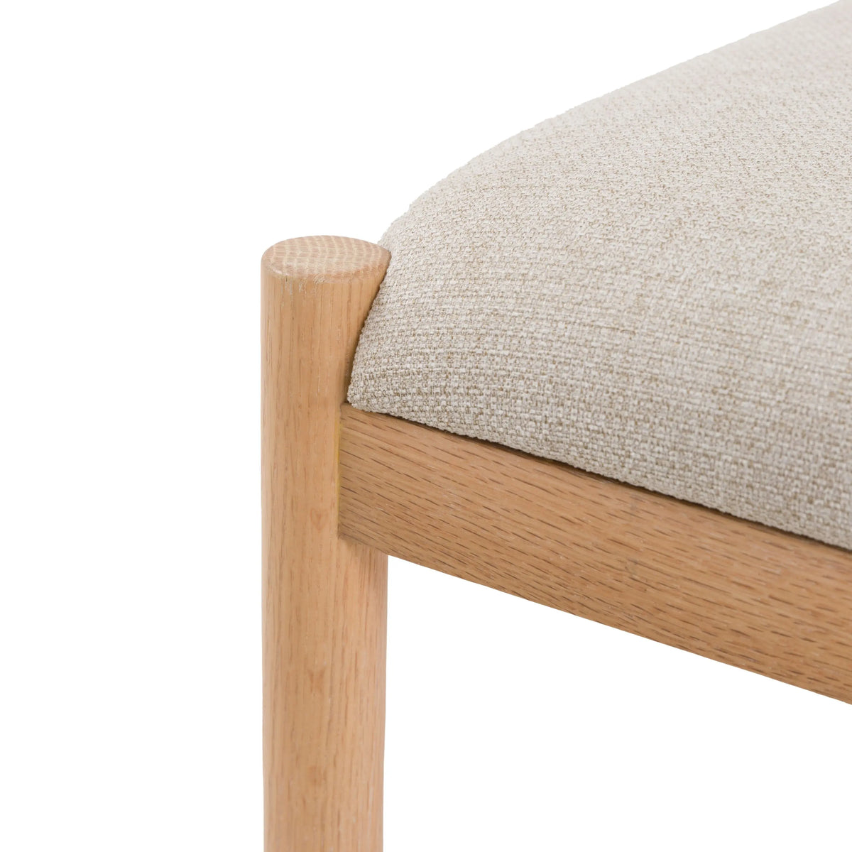 Hedley Upholstered Bar Stool (Set of 2) (Natural)
