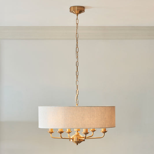 Galway 6 Pendant Light (Vintage Brass)