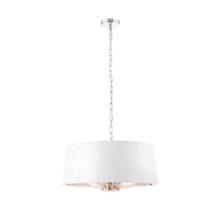 Bright Nickel Pendant Light