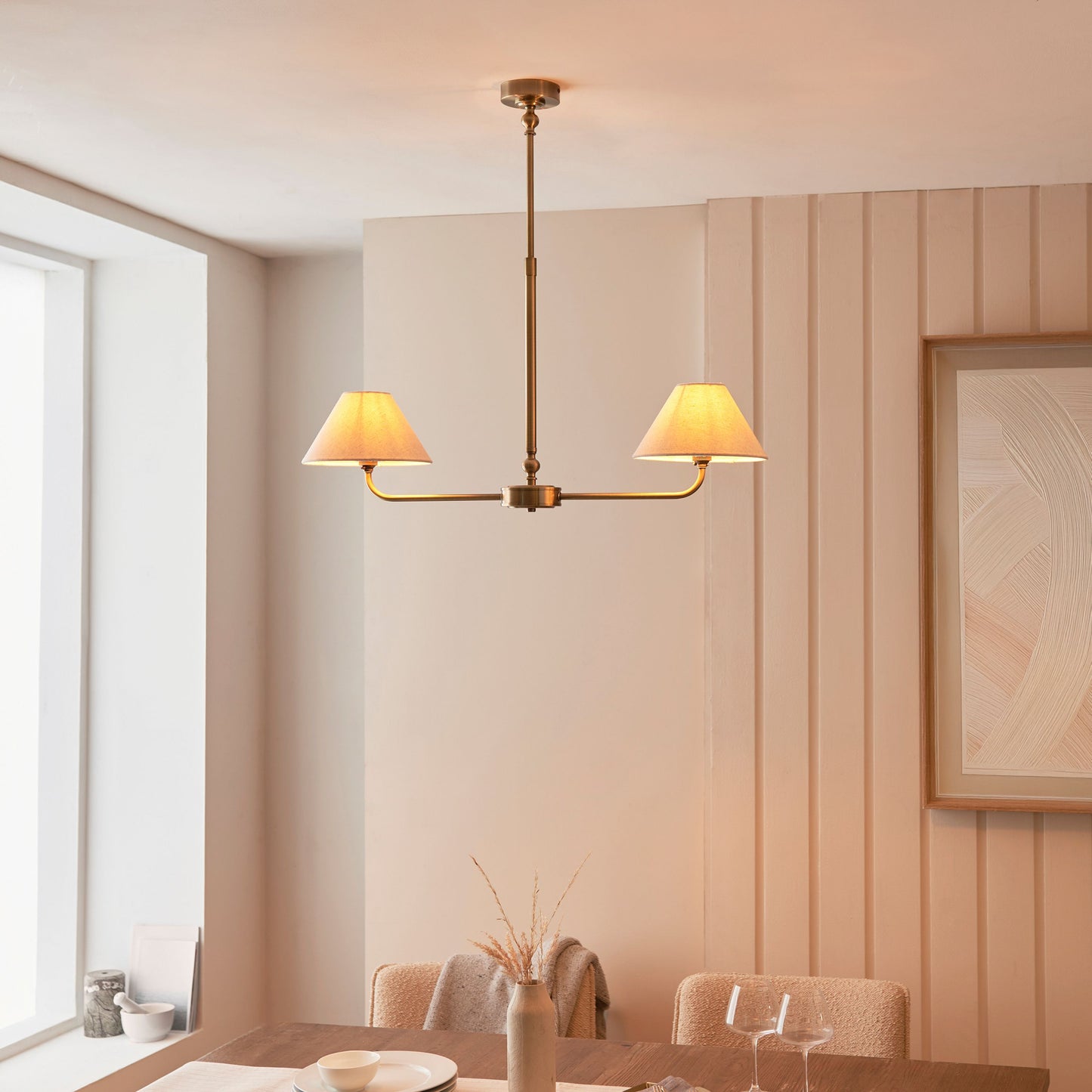 Prescott Pendant Light (Antique Brass)