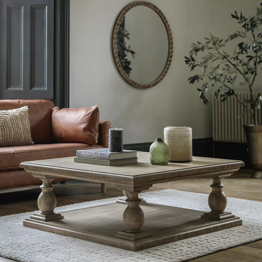 Square Wooden Coffee Table