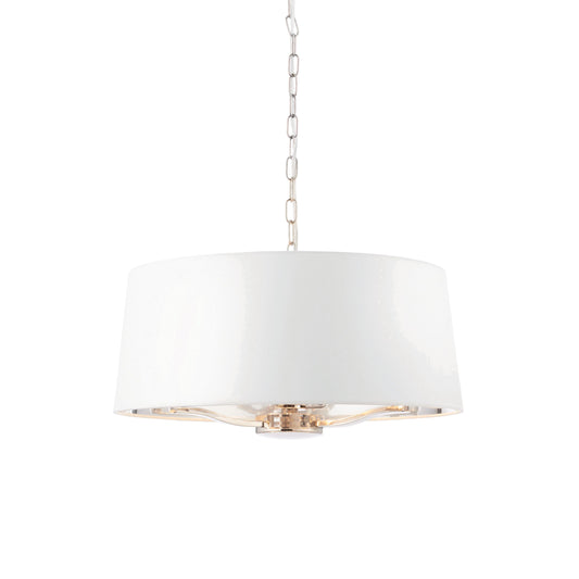 Bright Nickel Pendant Light