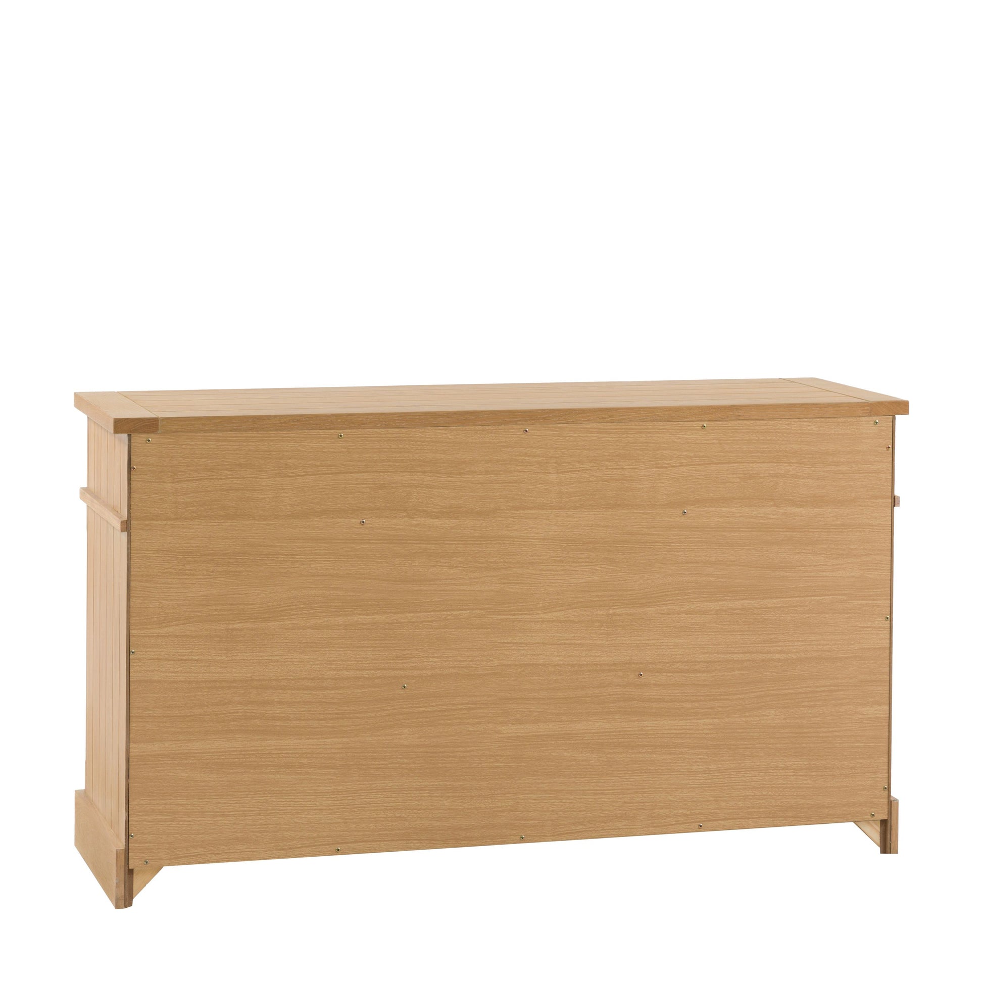 Wooden sideboard on a white background