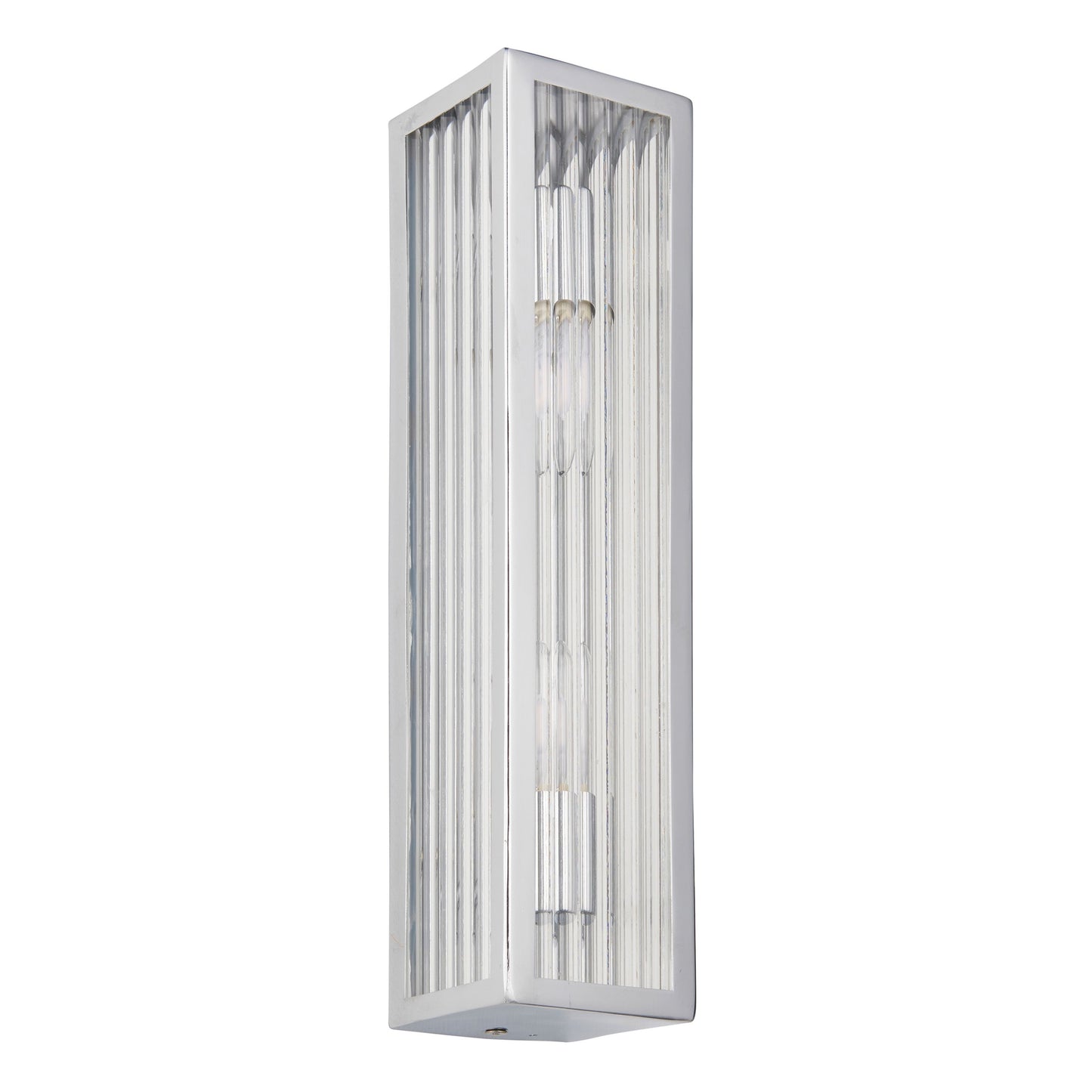 Rectangular wall light fixture on a white background