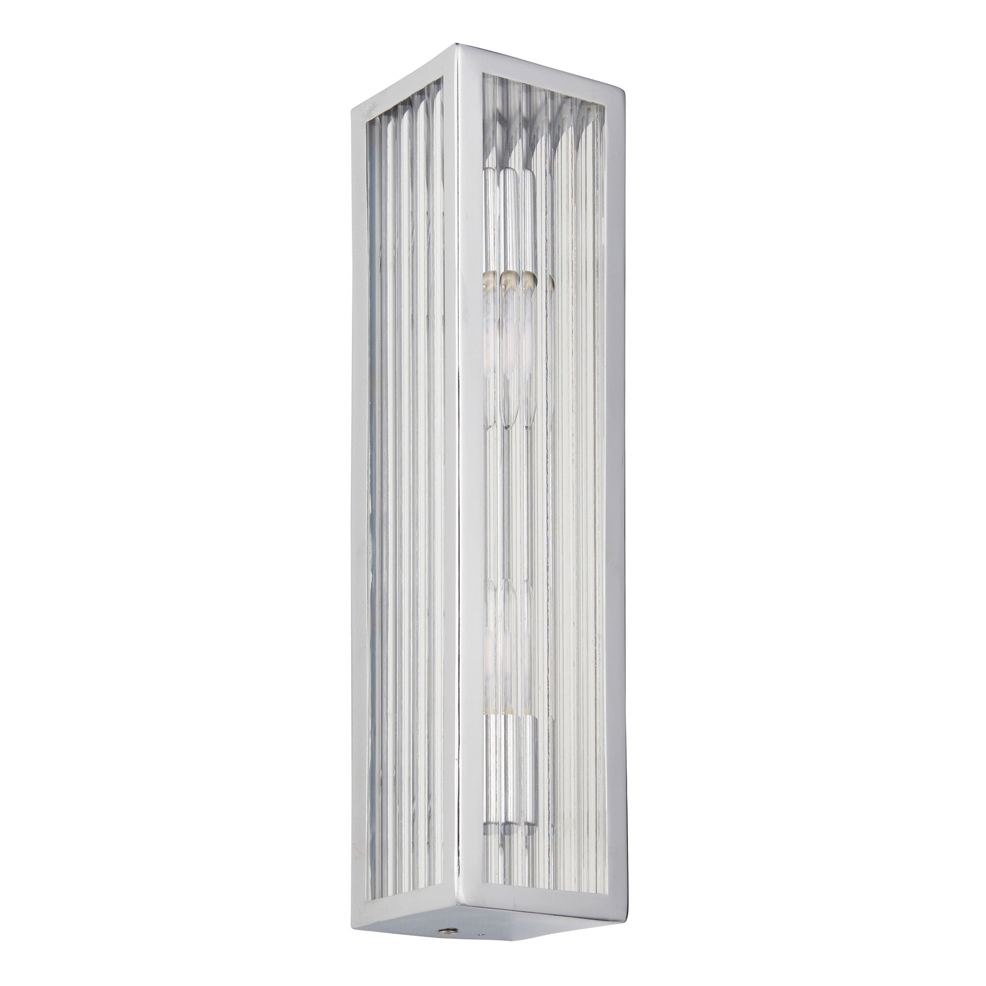 Rectangular wall light fixture on a white background
