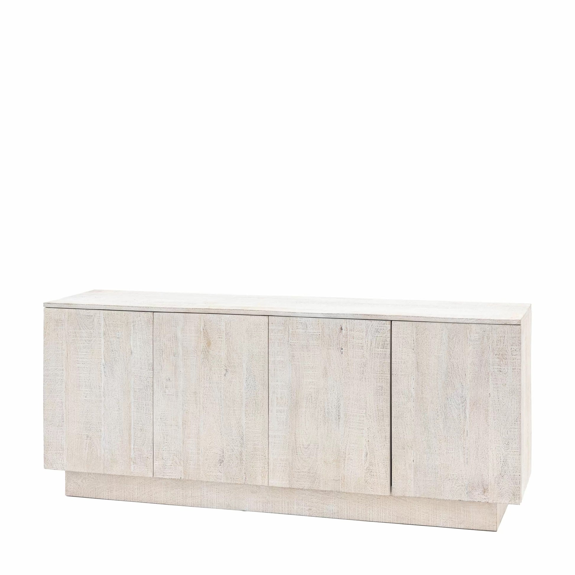 Rustic Sideboard with Whitewash Finish