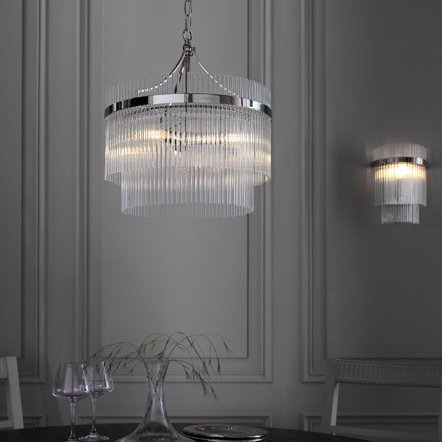 Menton 3 Pendant Light (Nickel)