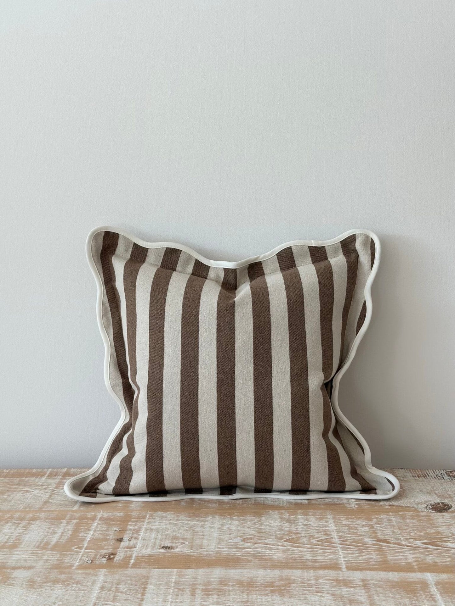 Georgia Brown Striped Cushion Cover (45x45cm)