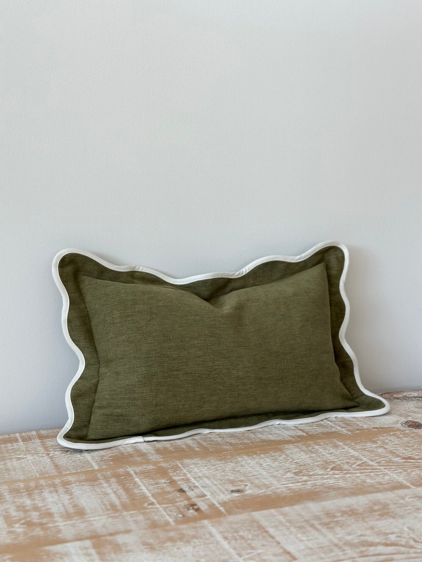 Georgia Olive Cushion Cover (50x30cm)