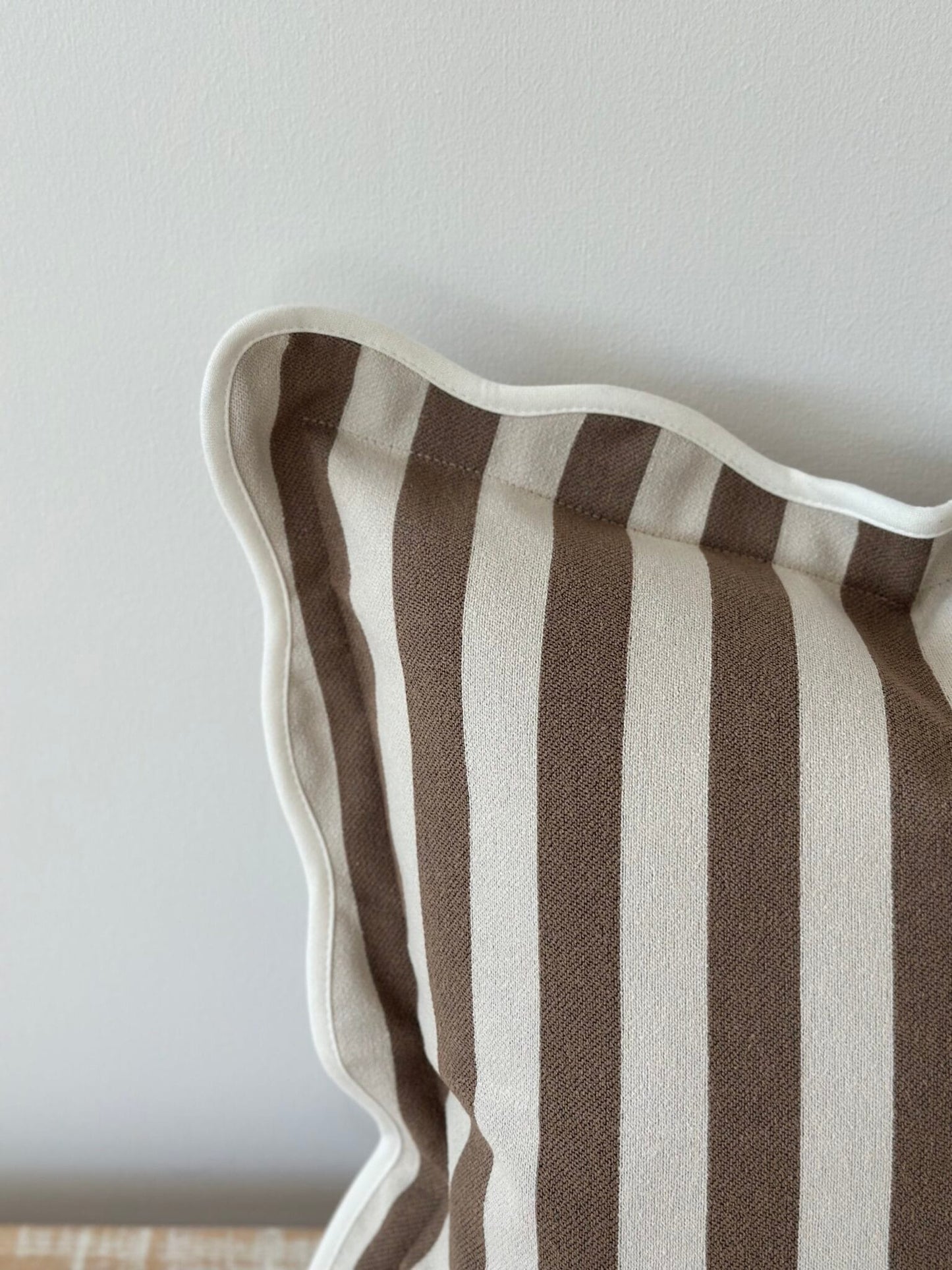 Georgia Brown Striped Cushion Cover (45x45cm)