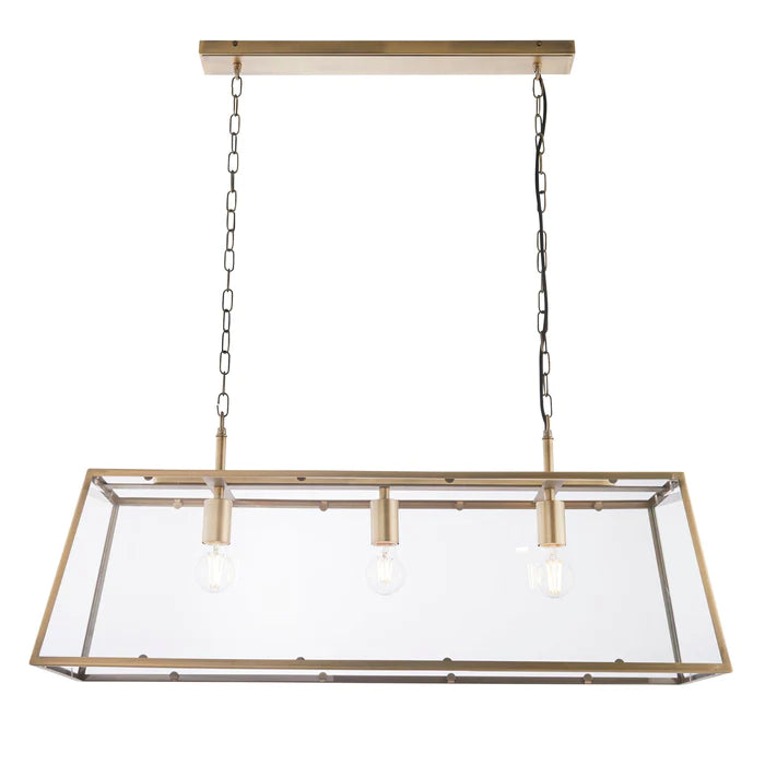 3 Pendant Light (Antique Brass)