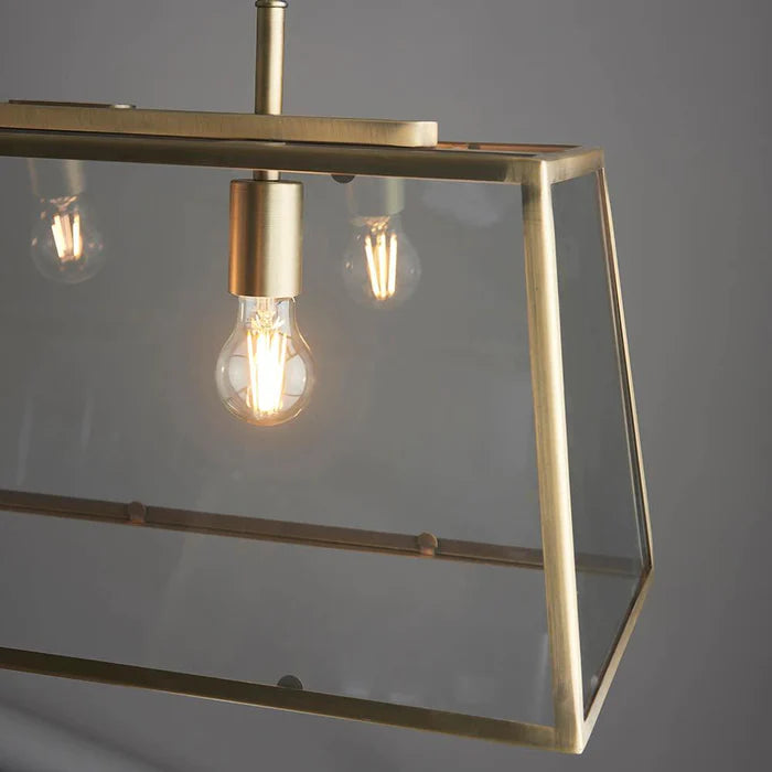 3 Pendant Light (Antique Brass)