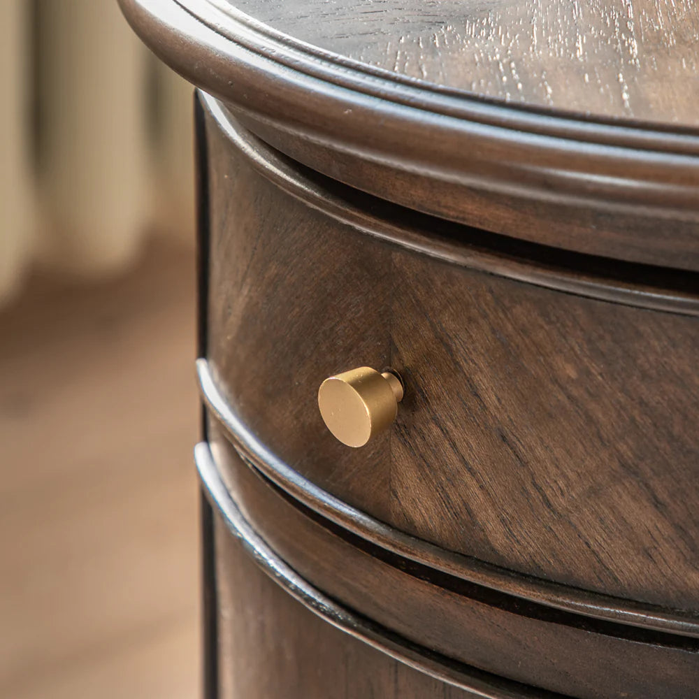 Side Table with Coffee Coloured Veneer