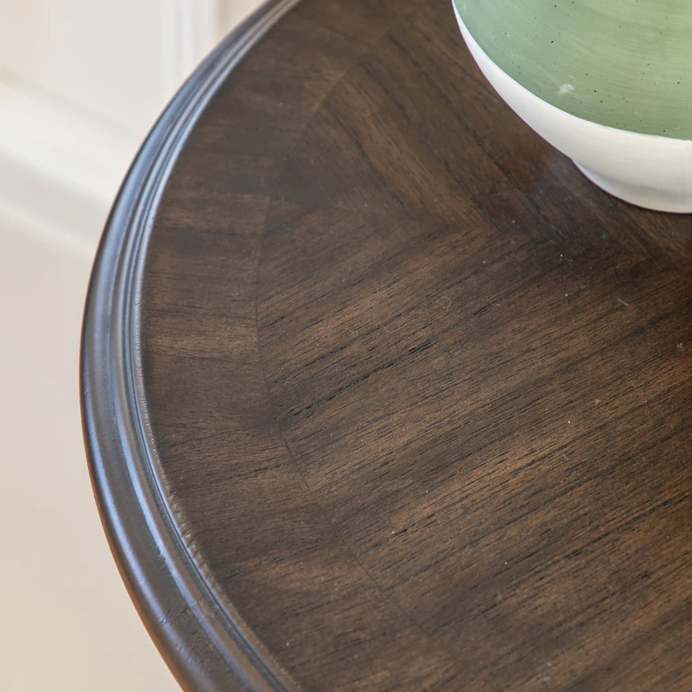 Side Table with Coffee Coloured Veneer