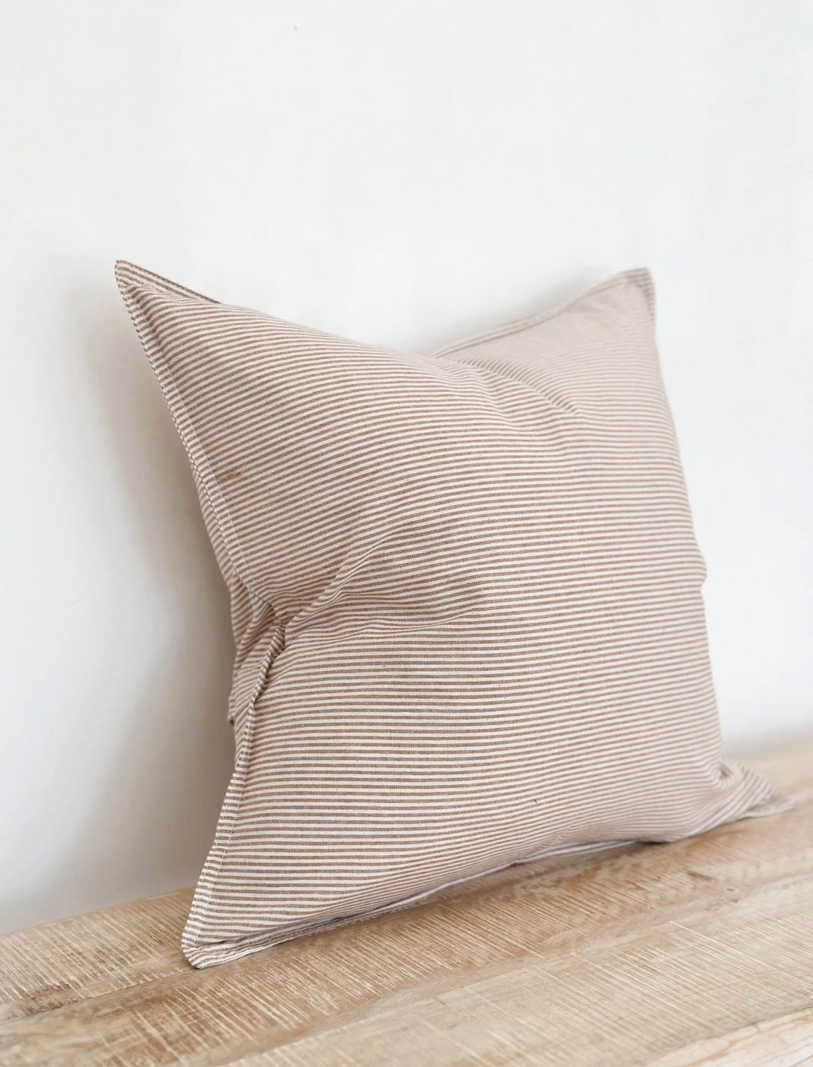 Brown Pinstripe Cushion Cover (45x45cm)