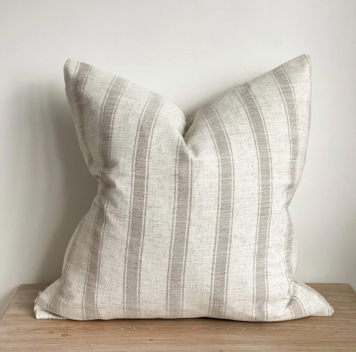 Cushion Covers Ireland - Chloe Cushion Cover with Oatmeal Stripes ...