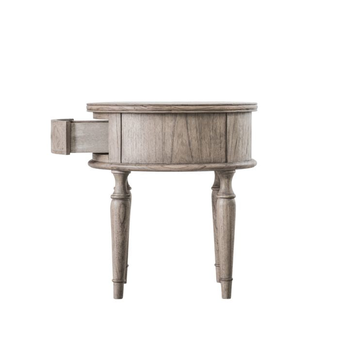 Side Table with Parquet Veneer