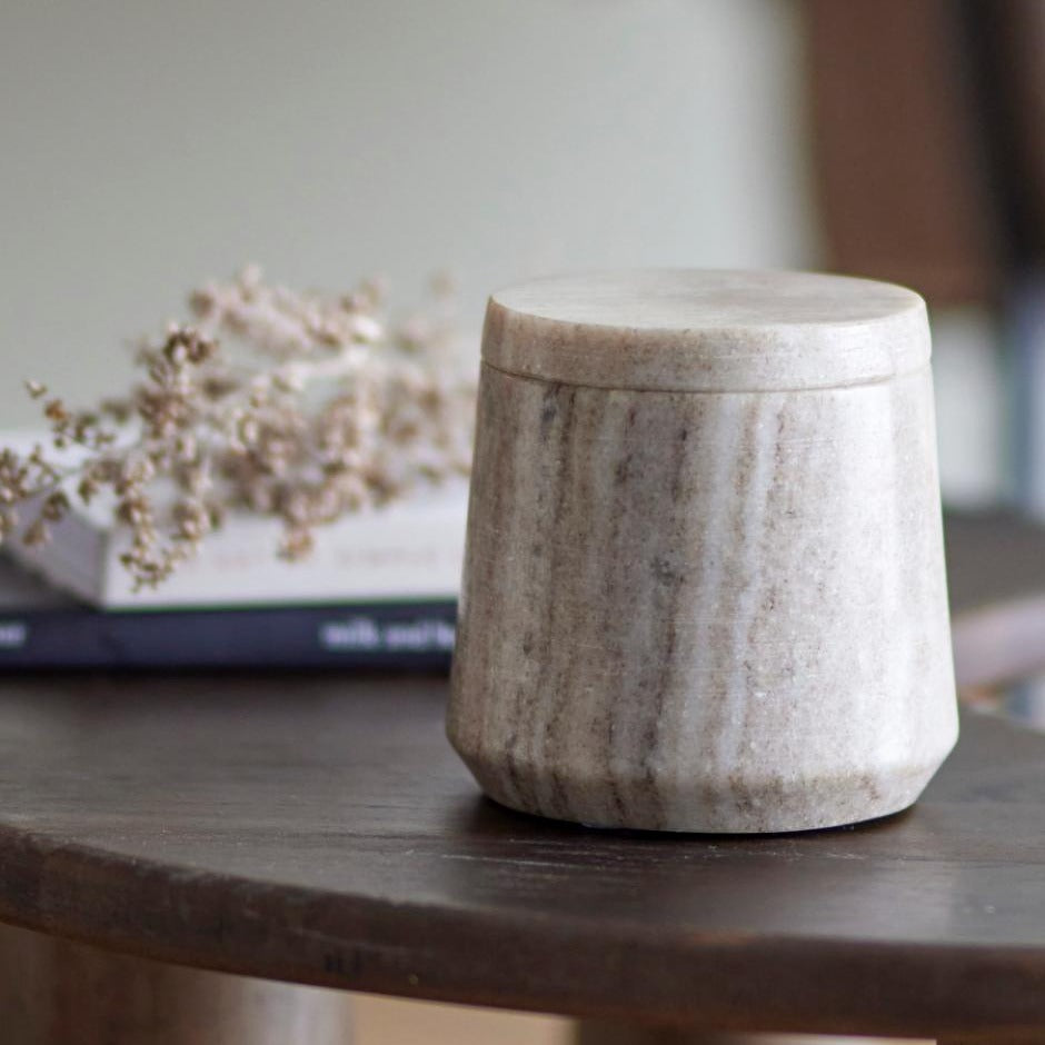 Marble Jar with Lid