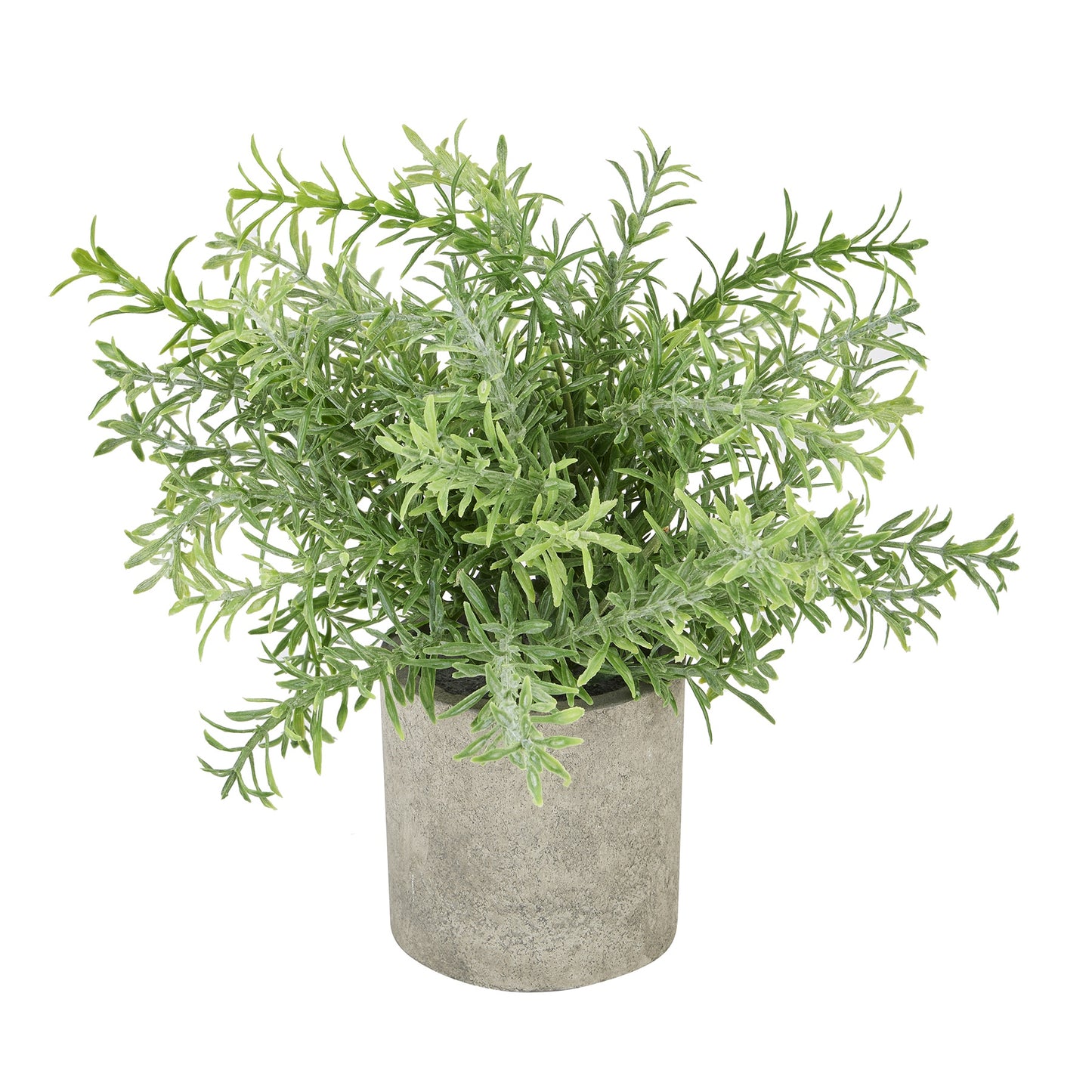 Faux Rosemary Plant In Stone Effect Pot