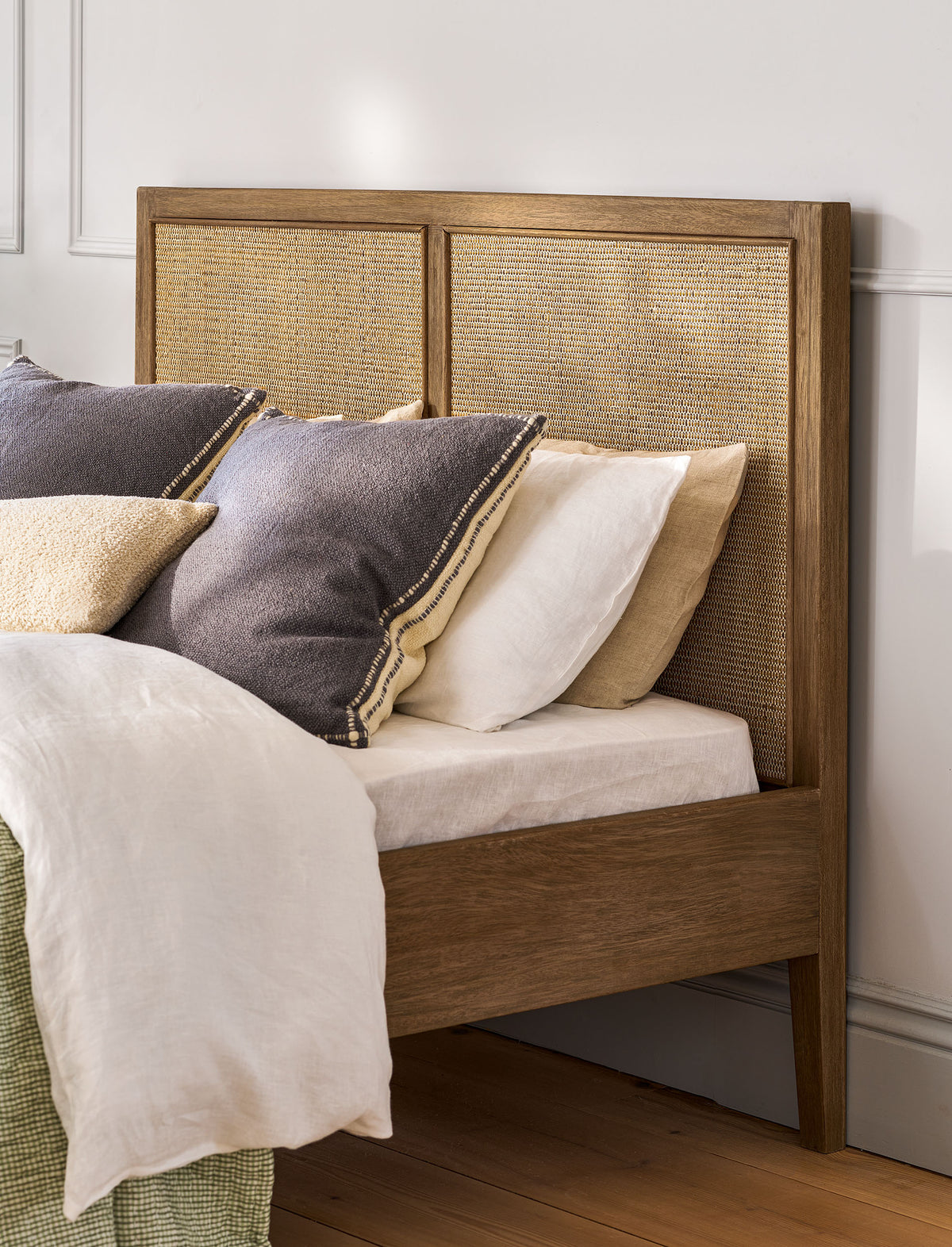 Chesterton Headboard King - Bayur Wood, Natural