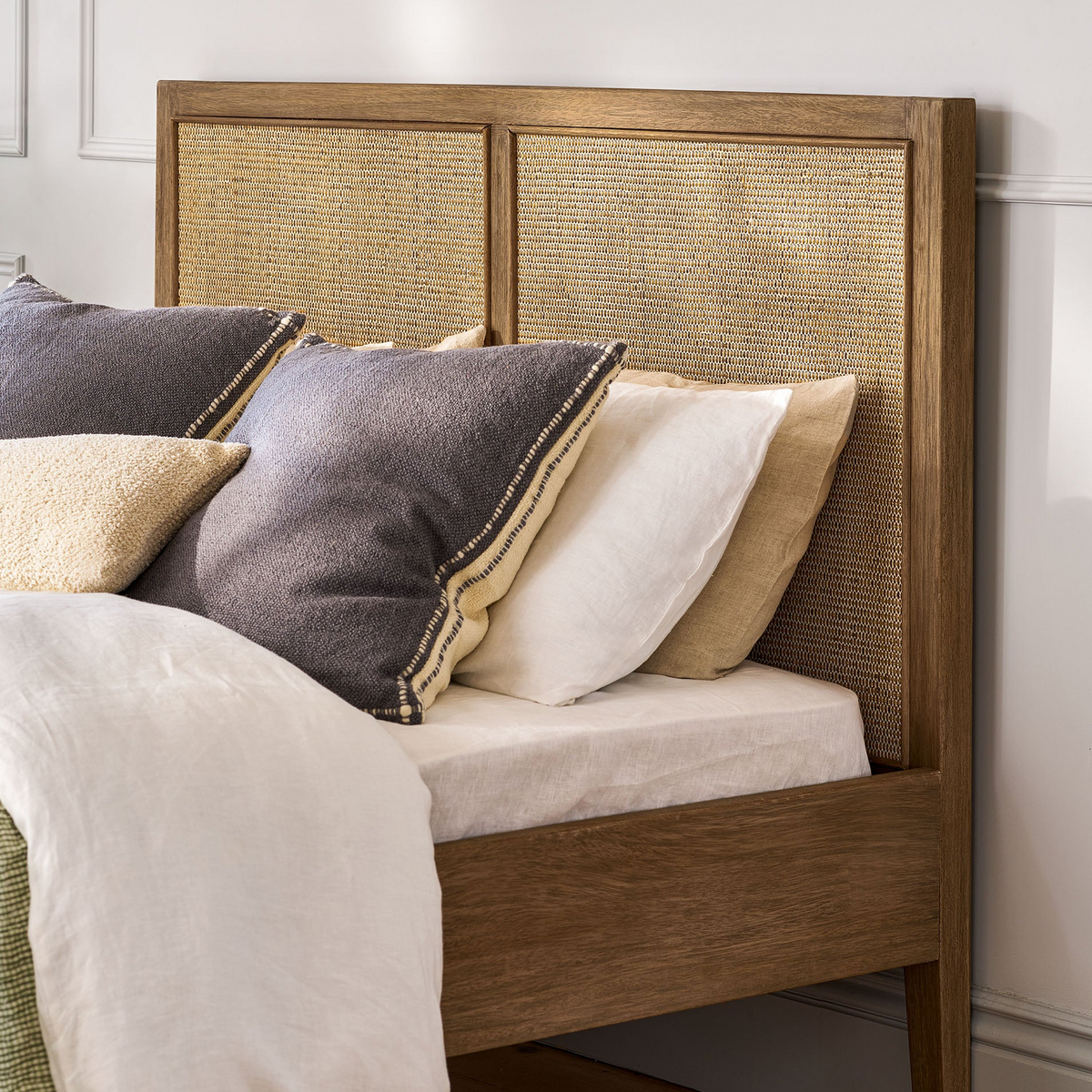 Chesterton Headboard King - Bayur Wood, Natural
