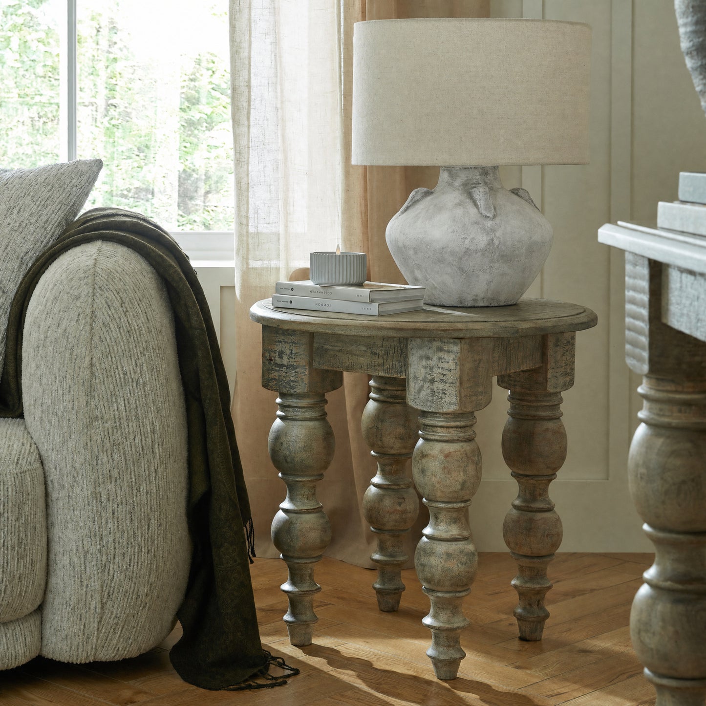 Sierra Table Lamp (Stone)