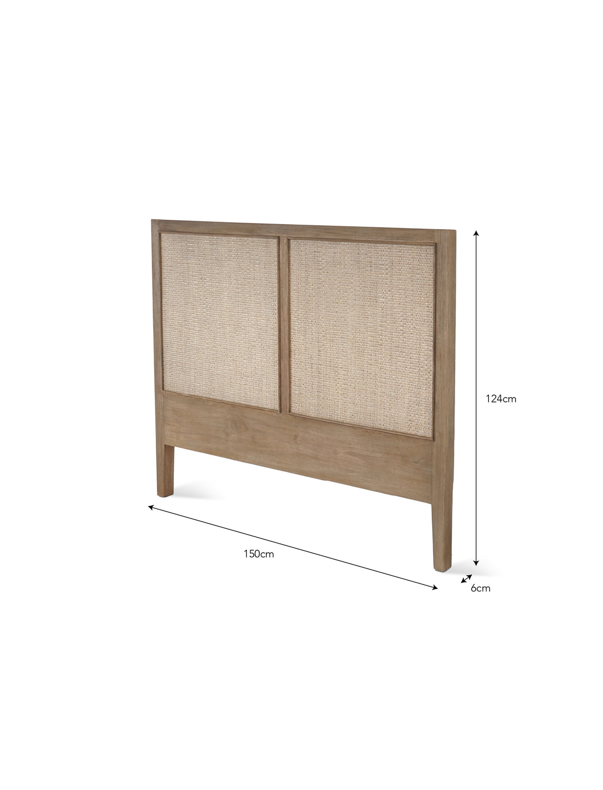 Chesterton Headboard King - Bayur Wood, Natural