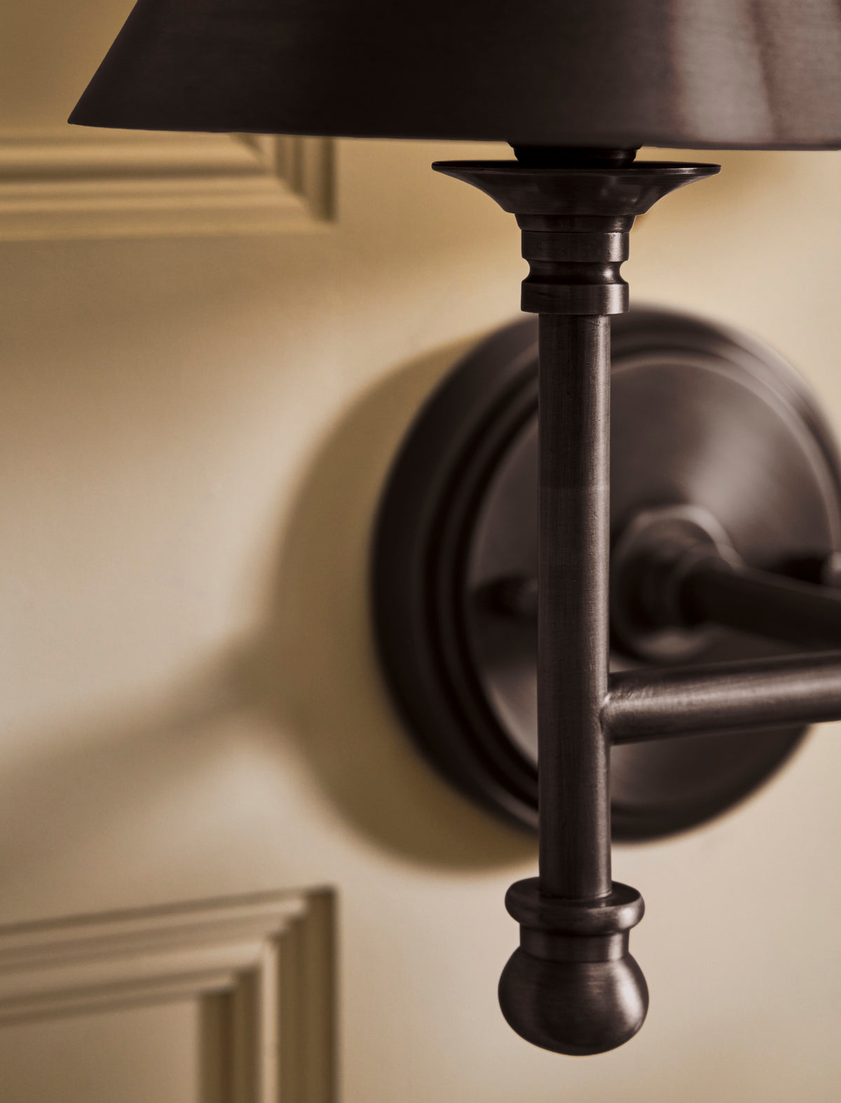 Kelmscot Wall Light - Iron & Brass, Antique Bronze Finish, Double